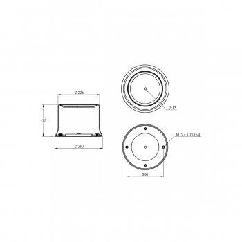 BASE DA MOLA PNEUMATICA RD FERRO (ST016/S...