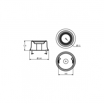 BASE DA MOLA PNEUMATICA SC S3/143 NYLON E...