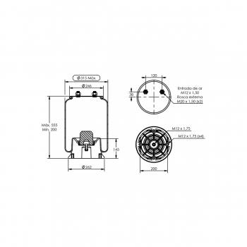 KIT MOLA PNEUM FC 1T15M9 G/G 67526 950529...