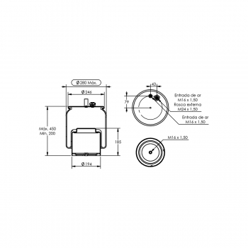 KIT MOLA PNEUM.MB AXOR / ACTROS C/ SENSOR...