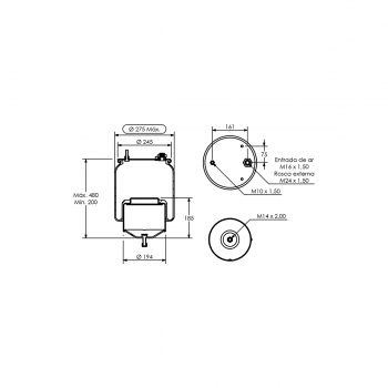 KIT MOLA PNEUMATICA VL 2015 DIANT. ST 230K